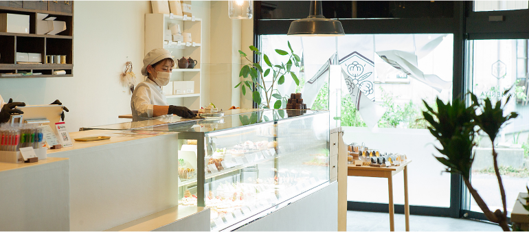 KAMERIYA本店の店内